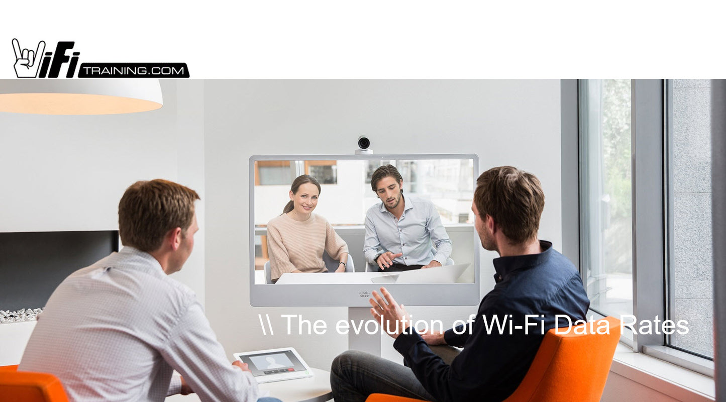 The Evolution of Wi-Fi Data Rates